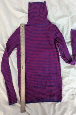 J. Crew Red And Blue Striped Wool Sweater, XS